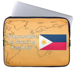 Housse Pour Ordinateur Portable Parlez-vous le tagalog ? en tagalog. Indicateur wf