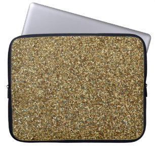 Housse Pour Ordinateur Portable Parties scintillant d'or Imprimez le manchons d'or