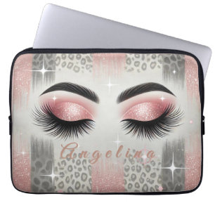 Housse Pour Ordinateur Portable Parties scintillant rose moderne Eyelashes Portabl