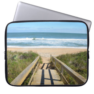 Housse Pour Ordinateur Portable Passage couvert à la plage