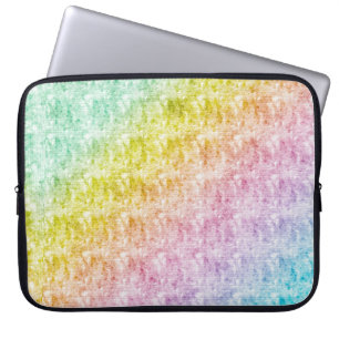 Housse Pour Ordinateur Portable Pastel Arc-en-ciel Couleur Diagonal Stripe Portabl