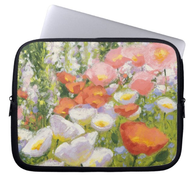 Housse Pour Ordinateur Portable Pastels de jardin (Devant)