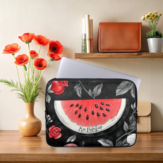 Housse Pour Ordinateur Portable Pastèque de Palestine (Free Palestine Watermelon Laptop Case)