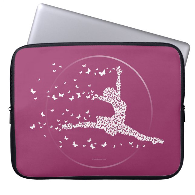 Housse Pour Ordinateur Portable Pastille pour ordinateur portable Butterfly Dancer (Devant)