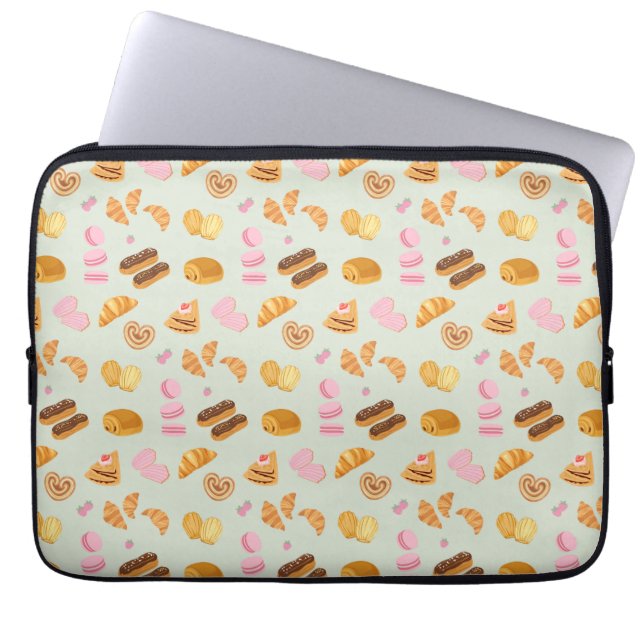 Housse Pour Ordinateur Portable Pâtisseries à Paris (Devant)
