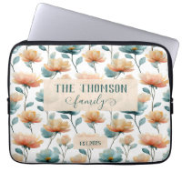 Patrimoine familial floral aquarelle vintage