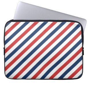 Housse Pour Ordinateur Portable Patriotique Rouge Blanc et Bleu
