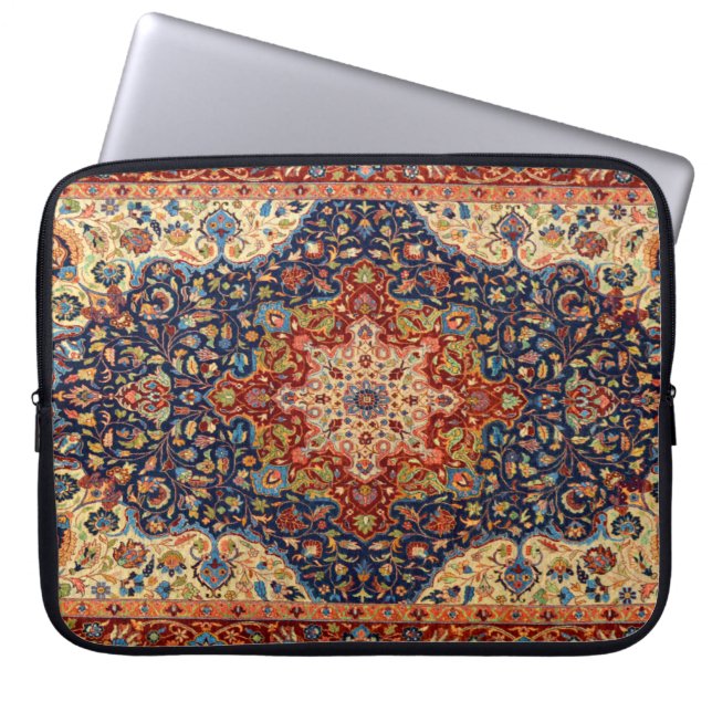 Housse Pour Ordinateur Portable Patteries Oriental Persian Turkish Carpet (Devant)