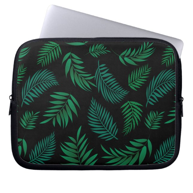 Housse Pour Ordinateur Portable Pattern Tropical Leaves (Devant)