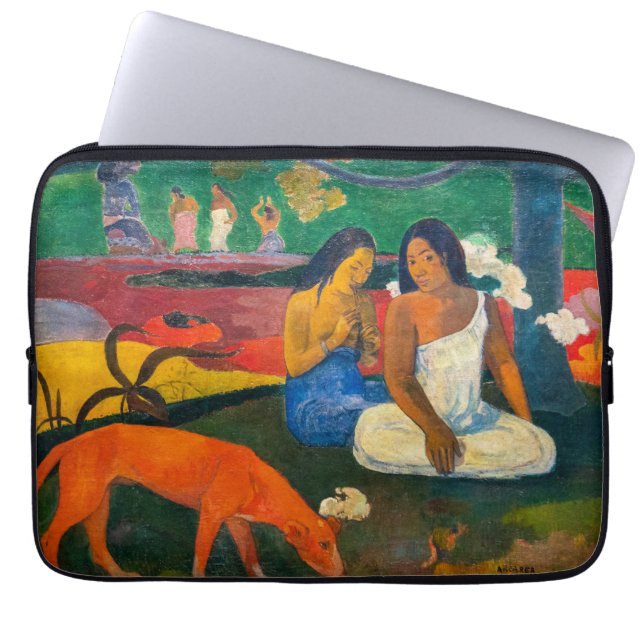 Housse Pour Ordinateur Portable Paul Gauguin - Arearea / Le Chien Rouge (Devant)