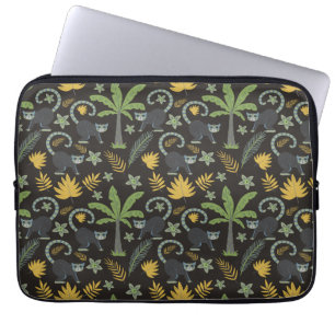 Housse Pour Ordinateur Portable Paume de singe motif sans soudure
