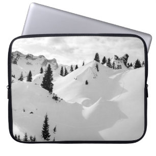 Housse Pour Ordinateur Portable Paysage alpin : Snowy Fir Trees
