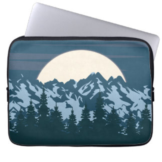Housse Pour Ordinateur Portable Paysage de la Montagne bleue