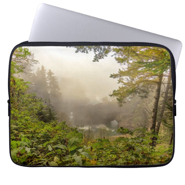 Housse Pour Ordinateur Portable Paysage forestier et océanique (Devant)