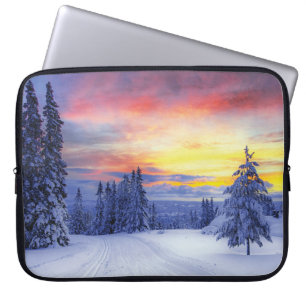 Housse Pour Ordinateur Portable Paysage hivernal
