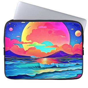 Housse Pour Ordinateur Portable Paysage marin au coucher du soleil