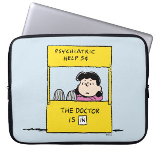 Housse Pour Ordinateur Portable Peanuts   Lucy & the Doctor Is In