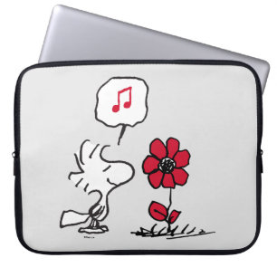 Housse Pour Ordinateur Portable PEANUTS   Motif rouge et noir