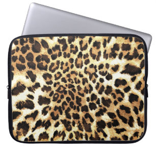 Housse Pour Ordinateur Portable Peaux de léopard, design motif sans soudure.