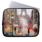 peinture à l'huile sur toile, vue rue de Paris. Ar