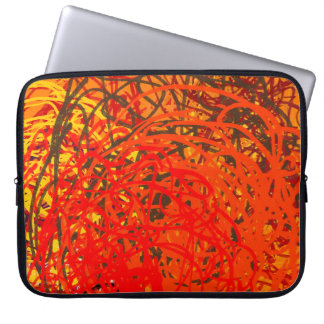 Housse Pour Ordinateur Portable Peinture Abstraite sur toile. Art fait main. Color