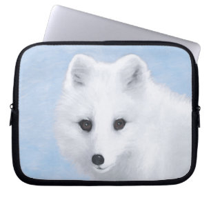 Housse Pour Ordinateur Portable Peinture Arctic Fox - Art original de la faune