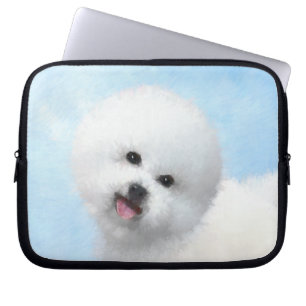 Housse Pour Ordinateur Portable Peinture Bichon Frise - Cute Original Chien Art
