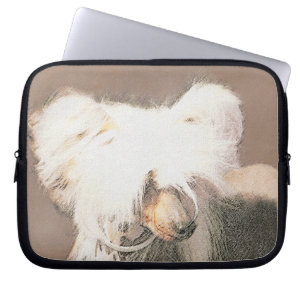 Housse Pour Ordinateur Portable Peinture Chinoise sans cheveux peint art original