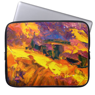 Housse Pour Ordinateur Portable Peinture d'art avec palette peintures, toile, abs