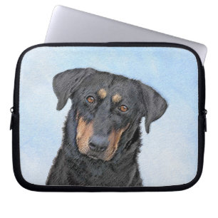 Housse Pour Ordinateur Portable Peinture de Beauceron - Cute Original Chien Art