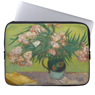 Housse Pour Ordinateur Portable peinture de fleur d'oléandre de Vincent Van Gogh