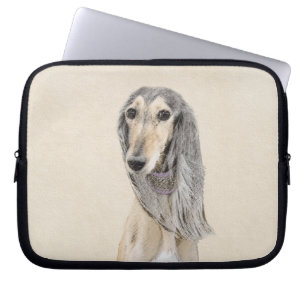 Housse Pour Ordinateur Portable Peinture de Saluki (Faune) - Cute Original Chien A