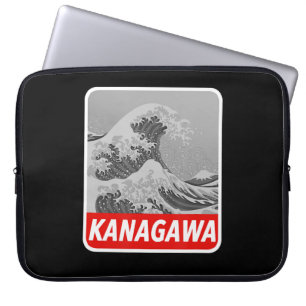 Housse Pour Ordinateur Portable Peinture Grande Wave Peinture japonaise tatouage