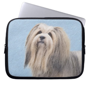 Housse Pour Ordinateur Portable Peinture Havanaise (Argent) - Cute Original Chien 