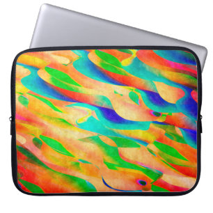 Housse Pour Ordinateur Portable peinture multicolore art fond d'écran abstrait