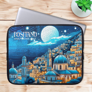 Housse Pour Ordinateur Portable Peinture Positano Côte Amalfi Italie Art Voyage