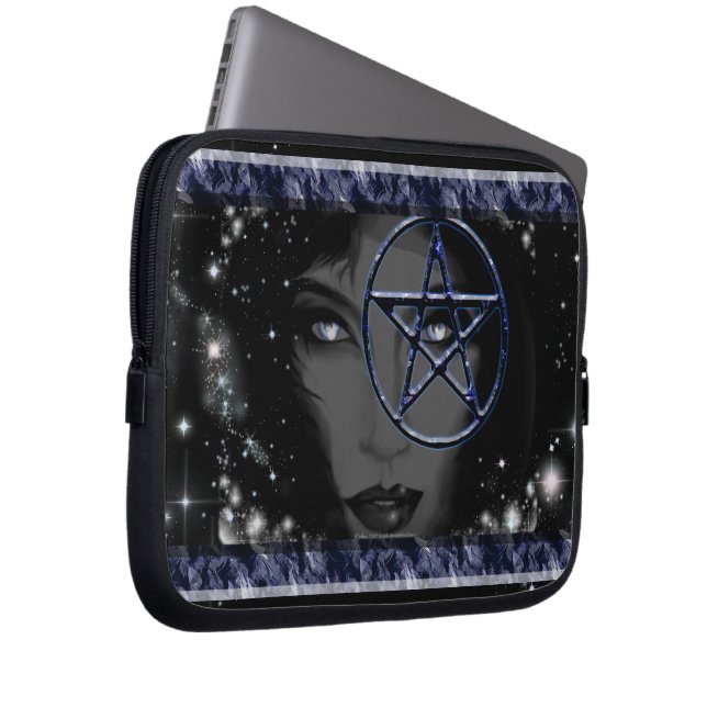 Housse Pour Ordinateur Portable Pentacle de la Déesse (Devant droit)