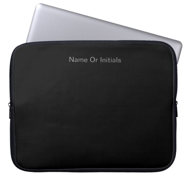 Housse Pour Ordinateur Portable Personalize With Name Black   (Devant)