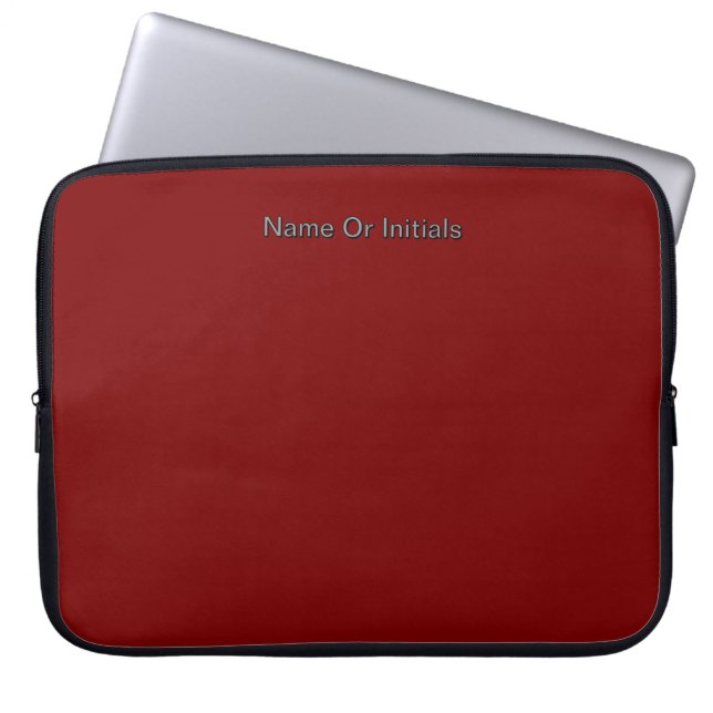 Housse Pour Ordinateur Portable Personalize With Name Dk Red  (Devant)