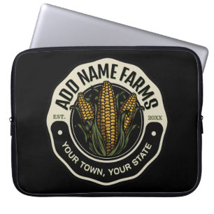 Housse Pour Ordinateur Portable Personalized NAME Sweet Corn Garden Farm Farmer