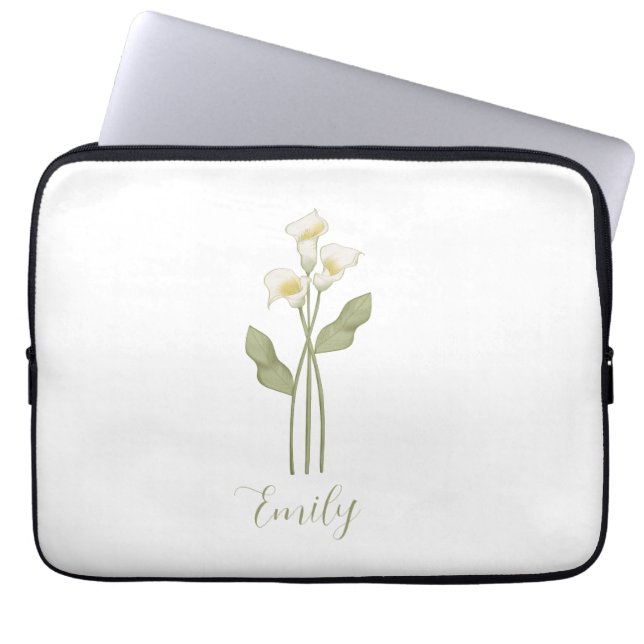 Housse Pour Ordinateur Portable  Personalized Wildflower Name (Devant)