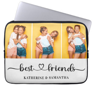 Housse Pour Ordinateur Portable Personnalisé 3 Photo Collage Meilleurs Amis Pour T