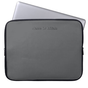 Housse Pour Ordinateur Portable Personnaliser avec nom gris
