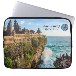 Housse Pour Ordinateur Portable Personnalisez Uluwatu Temple de Bali sur la falais