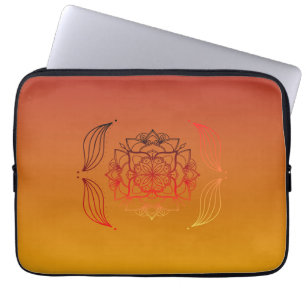 Housse Pour Ordinateur Portable Pétale de Flamme de Coucher de Soleil – Énergie Fl