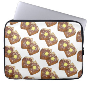 Housse Pour Ordinateur Portable Petit déjeuner Français Beurre de pain et sirop Pe
