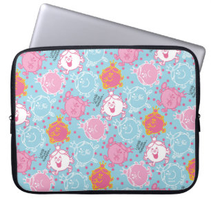 Housse Pour Ordinateur Portable Petite Mlle Princesse Joli Motif rose et bleu