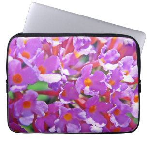 Housse Pour Ordinateur Portable Petites fleurs mignonnes pourpres bougie parfumée