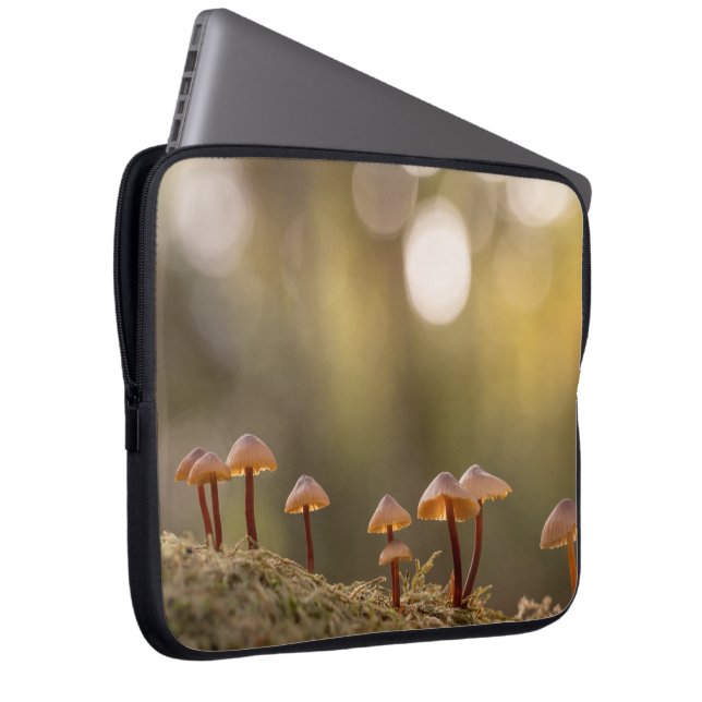 Housse Pour Ordinateur Portable Petits champignons Photo nature (Devant droit)