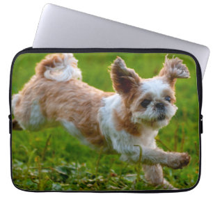 Housse Pour Ordinateur Portable Photo mignonne tournant Chien Shih Tzu